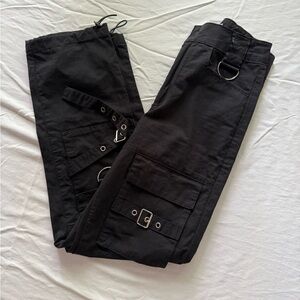 Carmar Black Cargo Pants with Utility Pockets